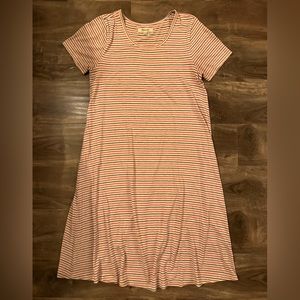 Madewell striped T-shirt dress